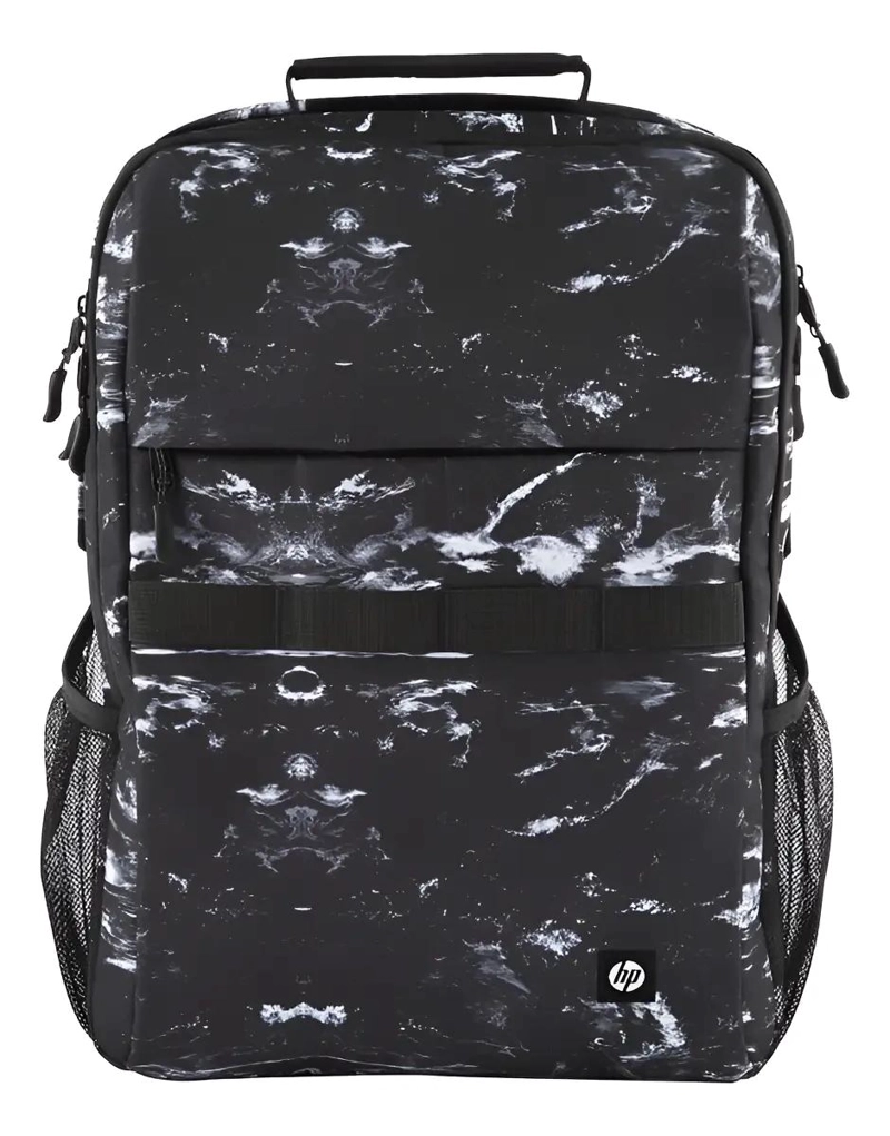MOCHILA CAMPUS XL MARMOL PIEDRA NEGRO Y BLANCO - 1