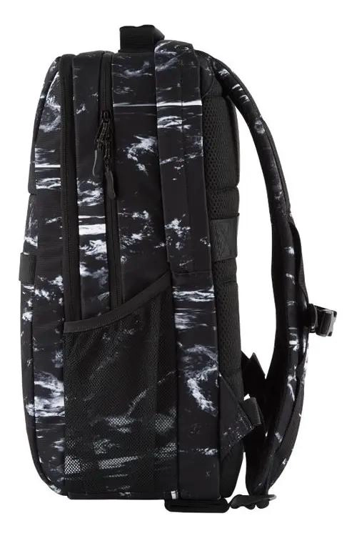 MOCHILA CAMPUS XL MARMOL PIEDRA NEGRO Y BLANCO - 5