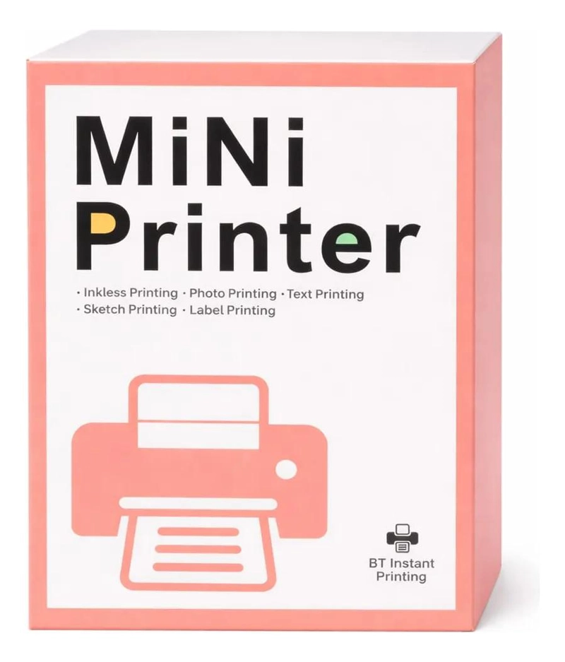 MINI IMPRESORA PORTATIL TE RMICA BLUETOOTH SIN TINTA - 2