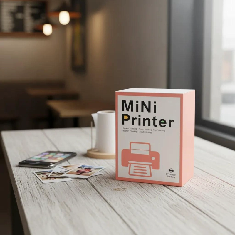 MINI IMPRESORA PORTATIL TE RMICA BLUETOOTH SIN TINTA - 4