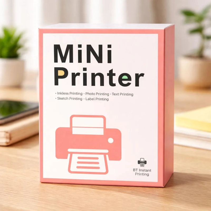 MINI IMPRESORA PORTATIL TE RMICA BLUETOOTH SIN TINTA - 5