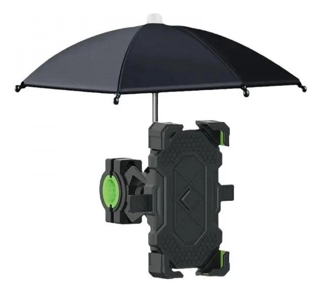 GENÉRICO SOPORTE PARA CELULAR CON QUITASOL PARA MANUBRIO DE MOTO O