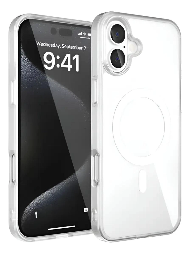 GENÉRICO CARCASA MAGNE TICA REFORZADA PARA IPHONE 16 CON LAMINA DE