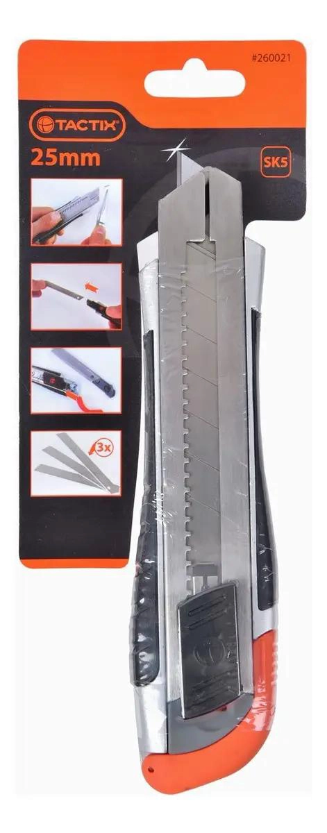 CUCHILLO CARTONERO CON TRABA DE SEGURIDAD - 1