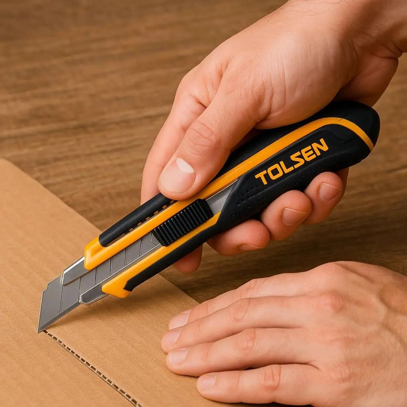 CUTTER EXACTO CUCHILLO CARTONERO METAL - 4