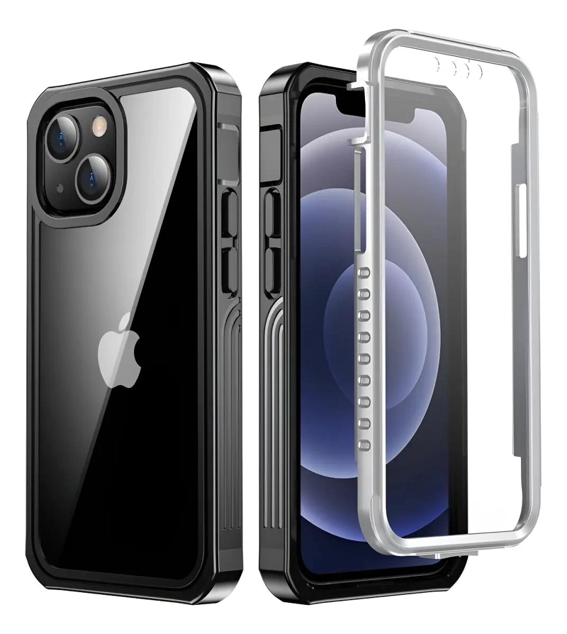 GENÉRICO CARCASA PROTECTORA 360 PARA IPHONE CON FUNDA REFORZADA