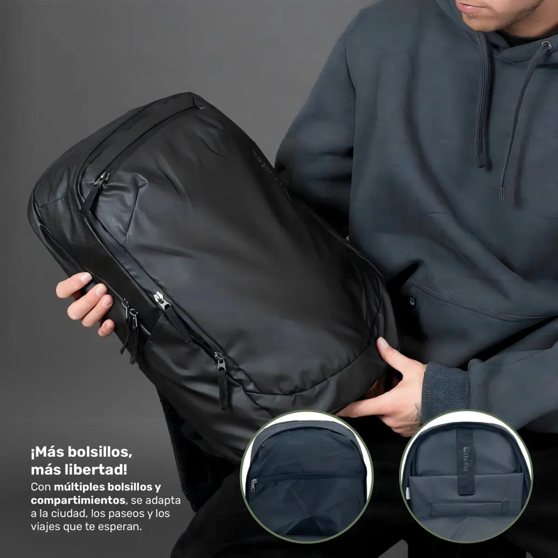 MOCHILA URBANA IMPERMEABLE 22L CON PORTA NOTEBOOK - 4
