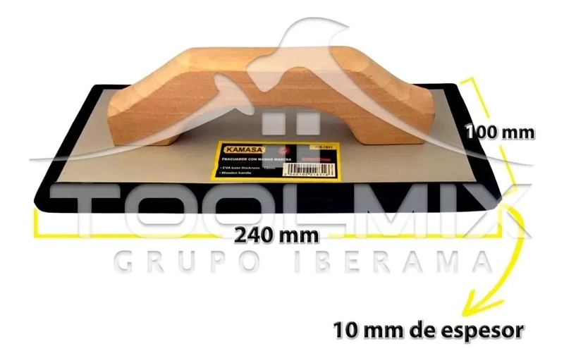 FRAGUADOR LLANA DE GOMA 24 X 10 CM - 2