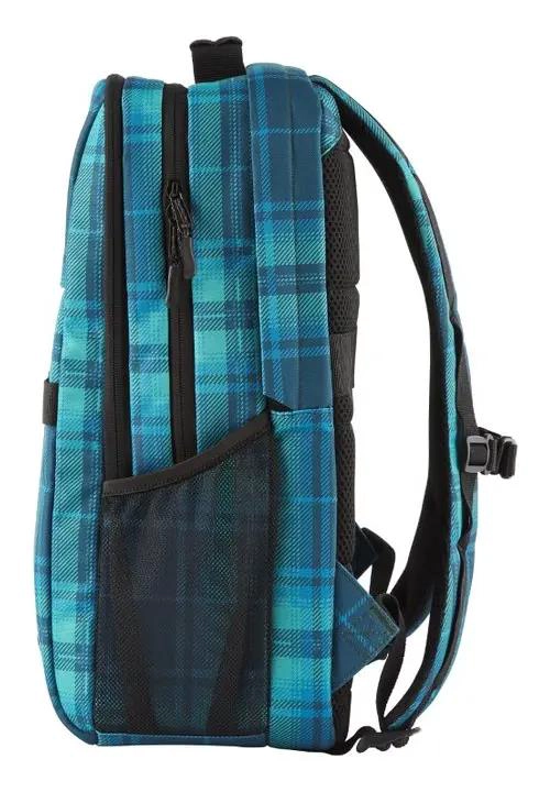 MOCHILA CAMPUS XL A CUADROS AZUL - 4