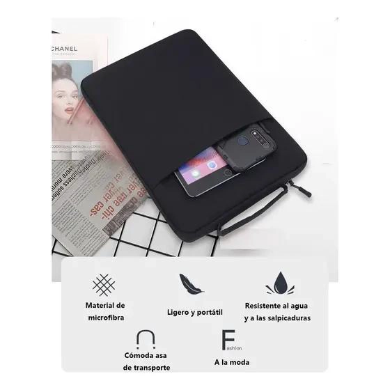 FUNDA IMPERMEABLE PARA NOTEBOOK DE 14 A 16 PULGADAS CON BOLSILLO - 2
