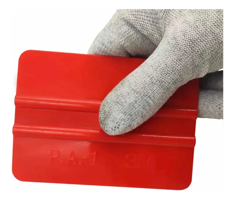 ESPATULA PLASTICA ROJA PARA INSTALACION DE VINILOS - 2