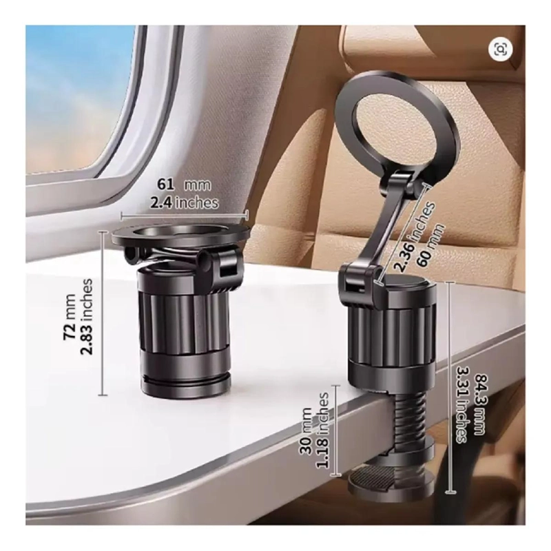 SOPORTE MAGNE TICO PORTATIL PARA CELULAR CON GIRO 360° - 2
