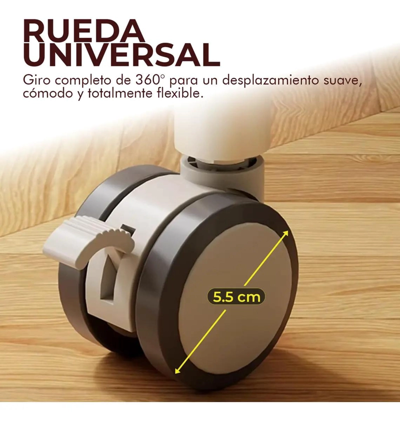 SOPORTE MOVIL PARA TV 32 A 75 PULGADAS CON RUEDAS Y FRENO - 5