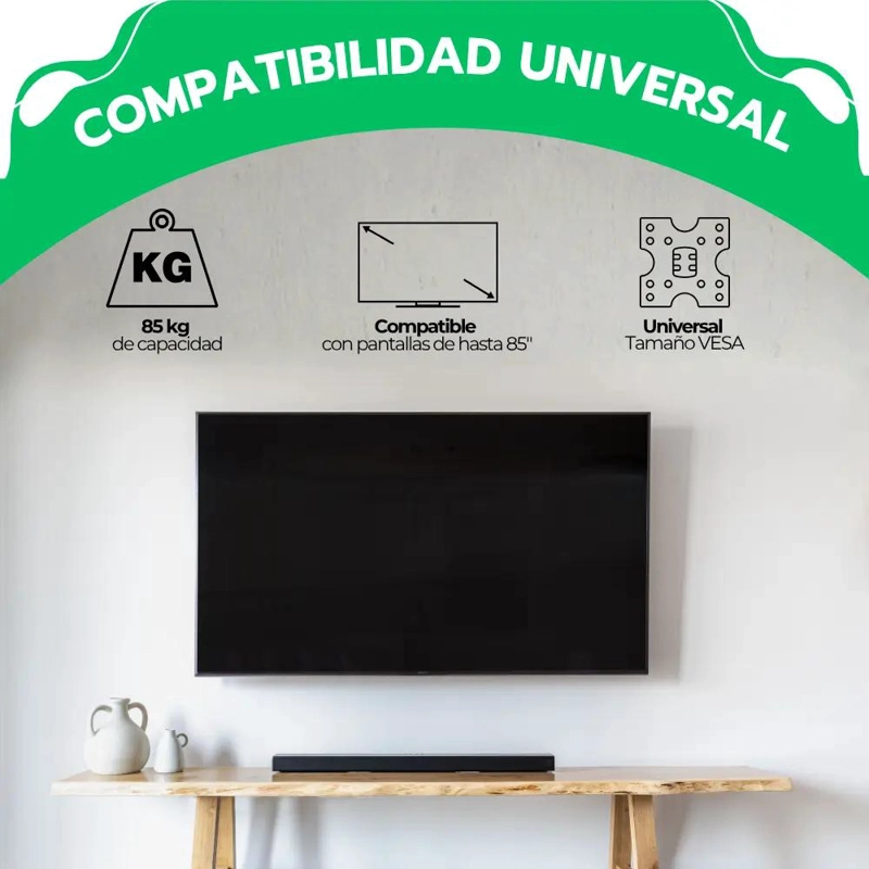 SOPORTE PARA TV 55-85 PULGADAS ACERO REFORZADO 360° - 5
