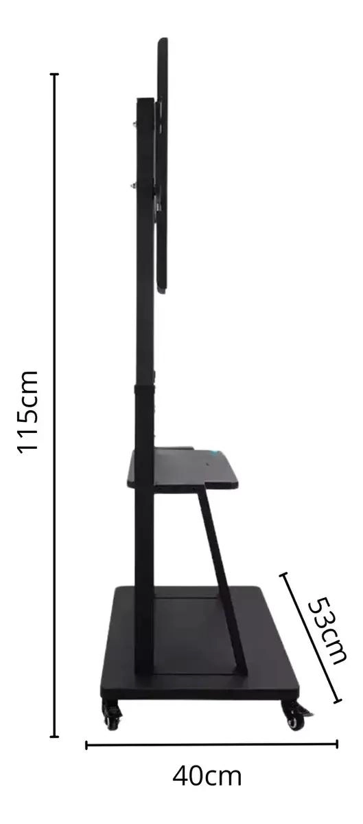 SOPORTE MOVIL PARA TV DE 32 A 70 PULGADAS CON ESTANTE - 3