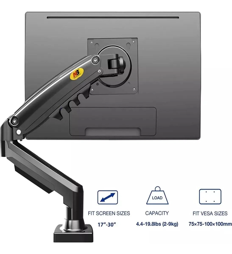SOPORTE ERGONOMICO PARA TV Y MONITOR DE 17 A 30 PULGADAS - 3