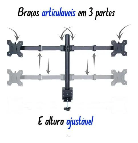 SOPORTE MULTIARTICULADO AJUSTABLE PARA MONITOR Y TELE - 4