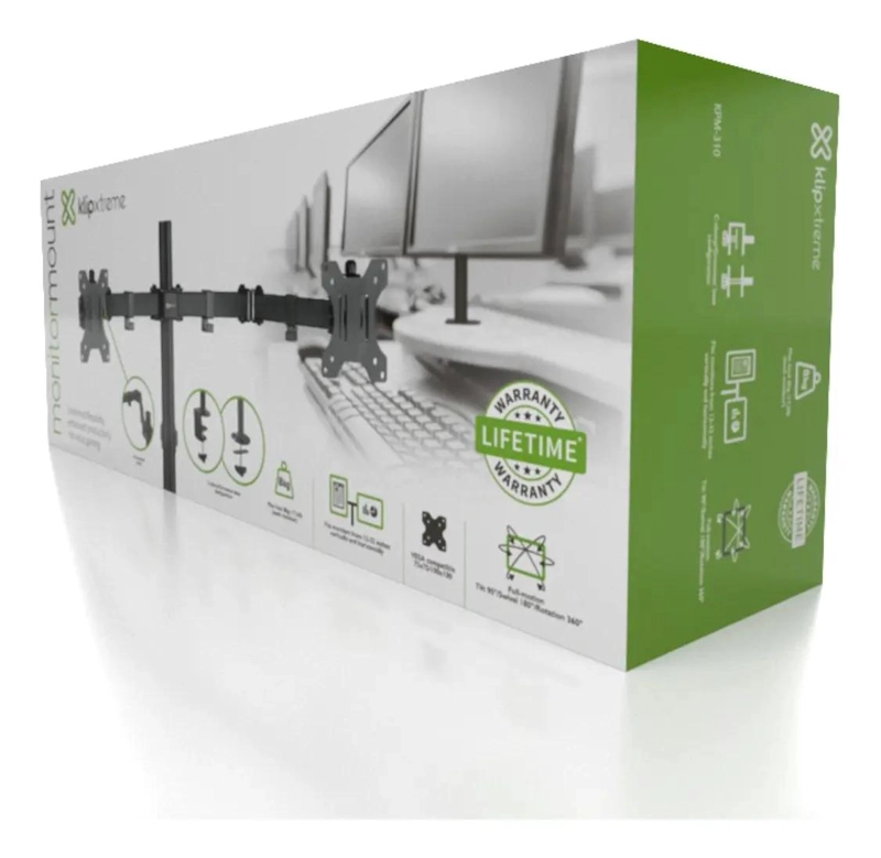 SOPORTE PARA 2 MONITORES 13-32' GIRO 180° E INCLINABLE - 2