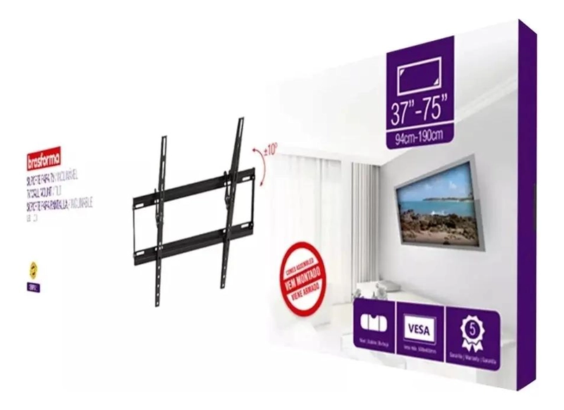SOPORTE TV INCLINABLE PARA PANTALLAS 37 A 85 PULGADAS - 3