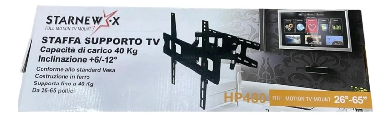 SOPORTE DE TV DOBLE BRAZO AJUSTABLE 20-65 PULGADAS - 5