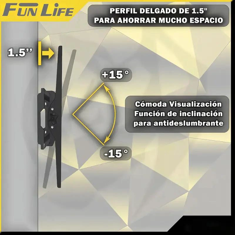 SOPORTE INCLINABLE PARA TV DE 26 A 60 PULGADAS - 4
