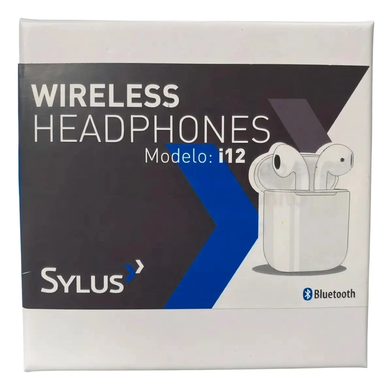 AUDIFONOS IN-EAR BLUETOOTH I12 BLANCOS CON ESTUCHE - 3