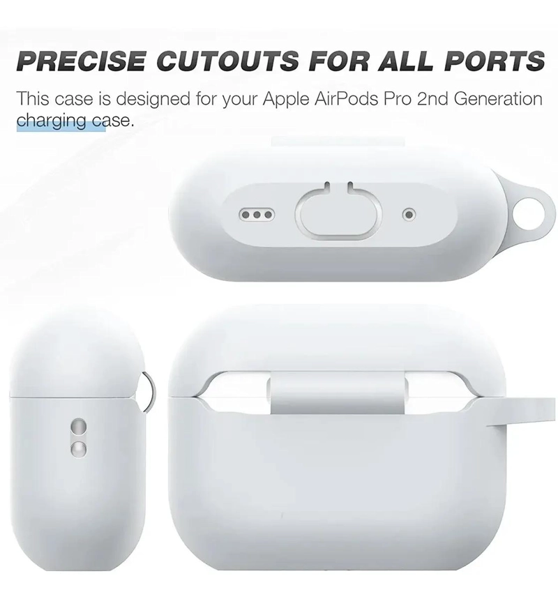 FUNDA SILICONA RESISTENTE ANTIGOLPE PARA AIRPODS PRO 3 - 2
