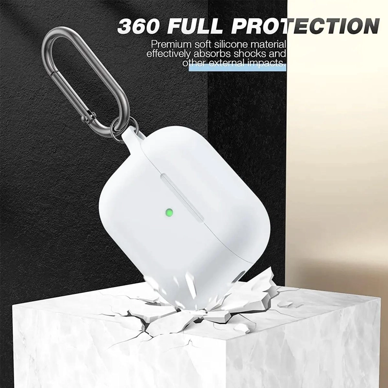 FUNDA SILICONA RESISTENTE ANTIGOLPE PARA AIRPODS PRO 3 - 4