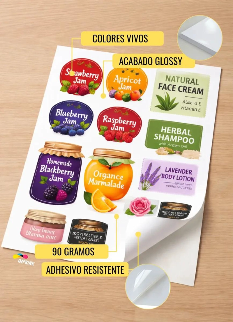 PACK 200 HOJAS VINILO ADHESIVO BLANCO GLOSSY A4 - 3