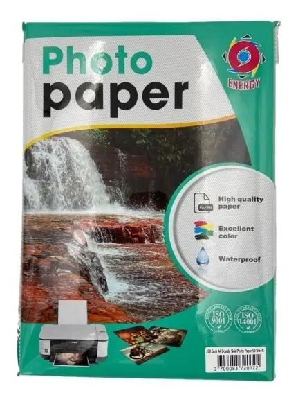PAPEL FOTOGRAFICO GLOSSY A4 200G DOBLE FAZ 100 HOJAS - 2