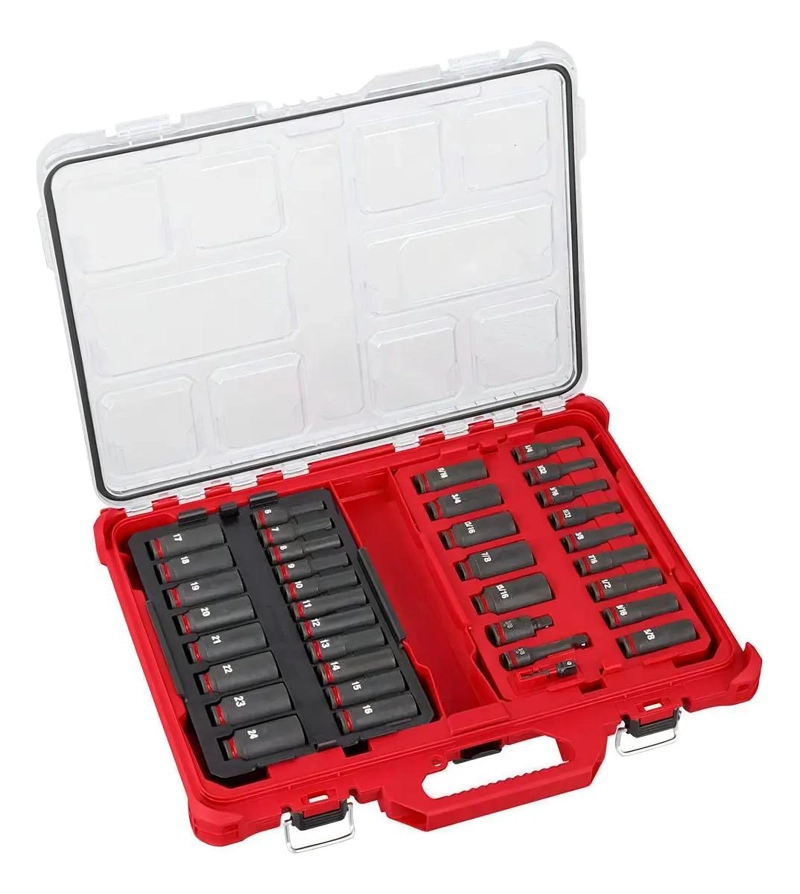 JUEGO DE DADOS DE IMPACTO 36 PIEZAS 3/8 MM - 1