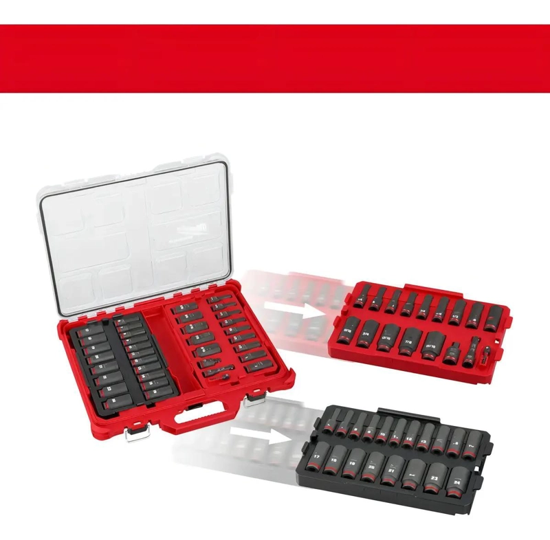 JUEGO DE DADOS DE IMPACTO 36 PIEZAS 3/8 MM - 5