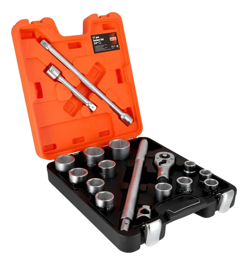 JUEGO DE DADOS 3/4 17 PIEZAS BAHCO SLX17 - 1