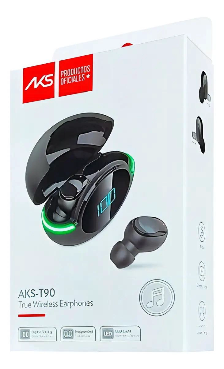 AUDIFONOS INALAMBRICOS RECARGABLES BLUETOOTH AKS-T90 - 4