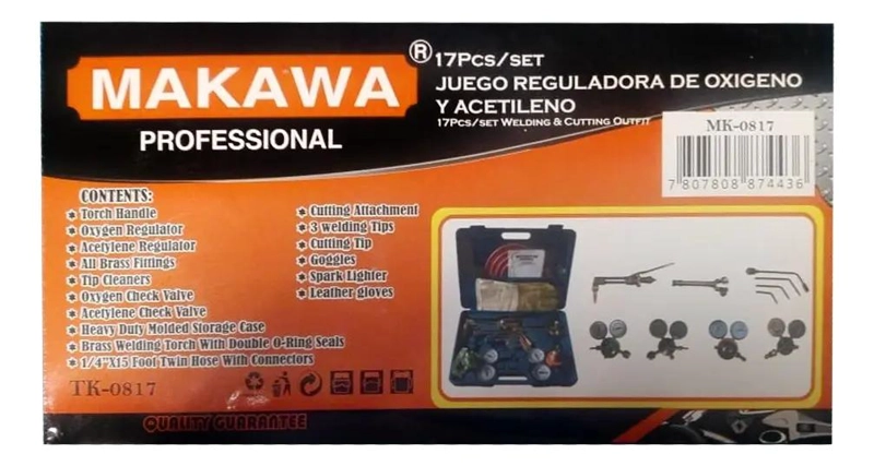 EQUIPO COMPLETO DE OXICORTE INDUSTRIAL 17 PIEZAS - 3