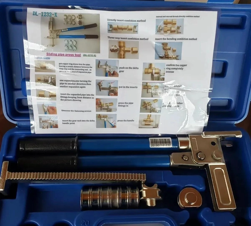 PRENSA PARA PEX 16 A 32 MM HERRAMIENTA FONTANERIA - 5