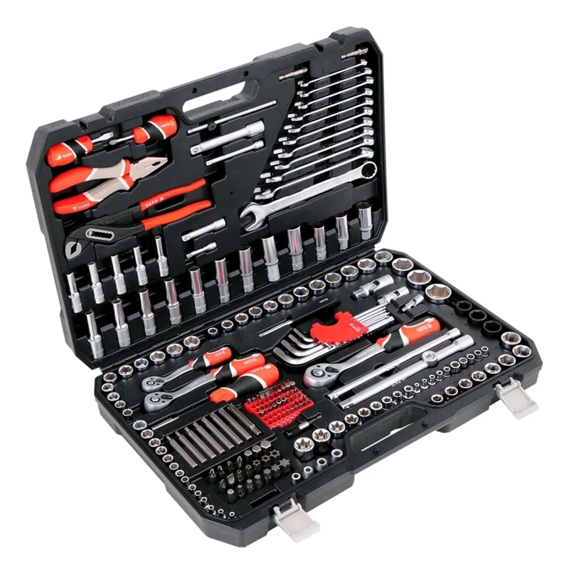 JUEGO DE DADOS Y HERRAMIENTAS 225 PIEZAS 1/4'' 3/8'' 1/2' - 1