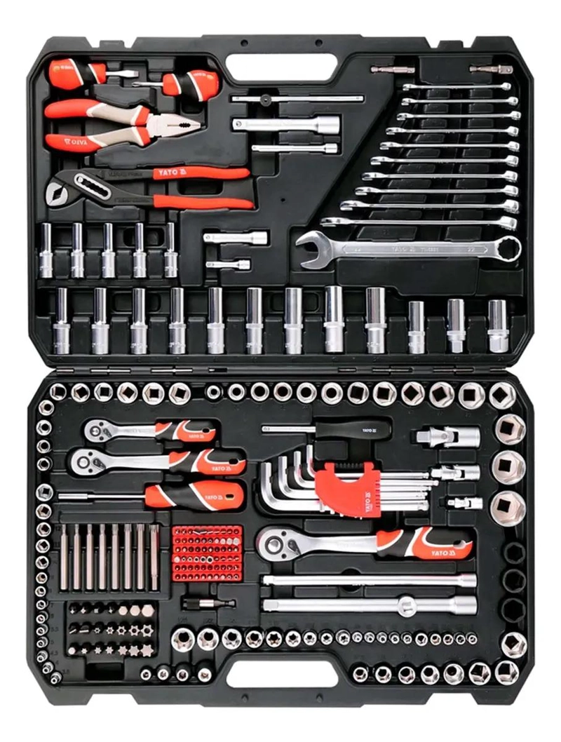 JUEGO DE DADOS Y HERRAMIENTAS 225 PIEZAS 1/4'' 3/8'' 1/2' - 2