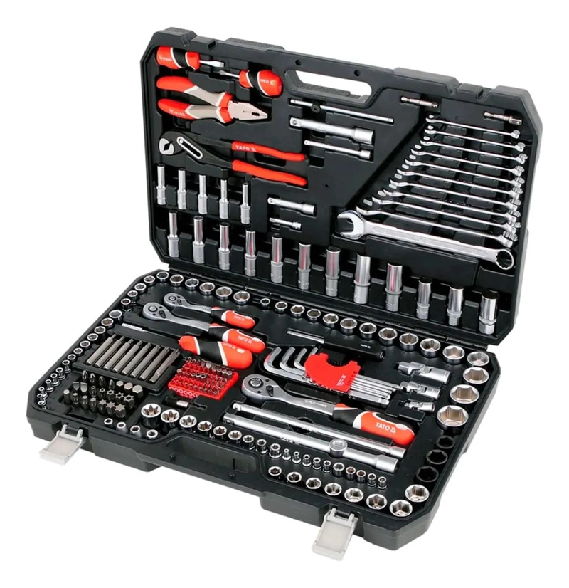 JUEGO DE DADOS Y HERRAMIENTAS 225 PIEZAS 1/4'' 3/8'' 1/2' - 5