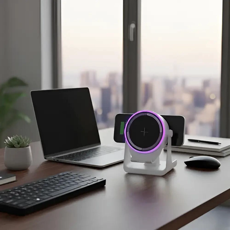 ALTAVOZ INALAMBRICO BLUETOOTH BLANCO CON SOPORTE - 2