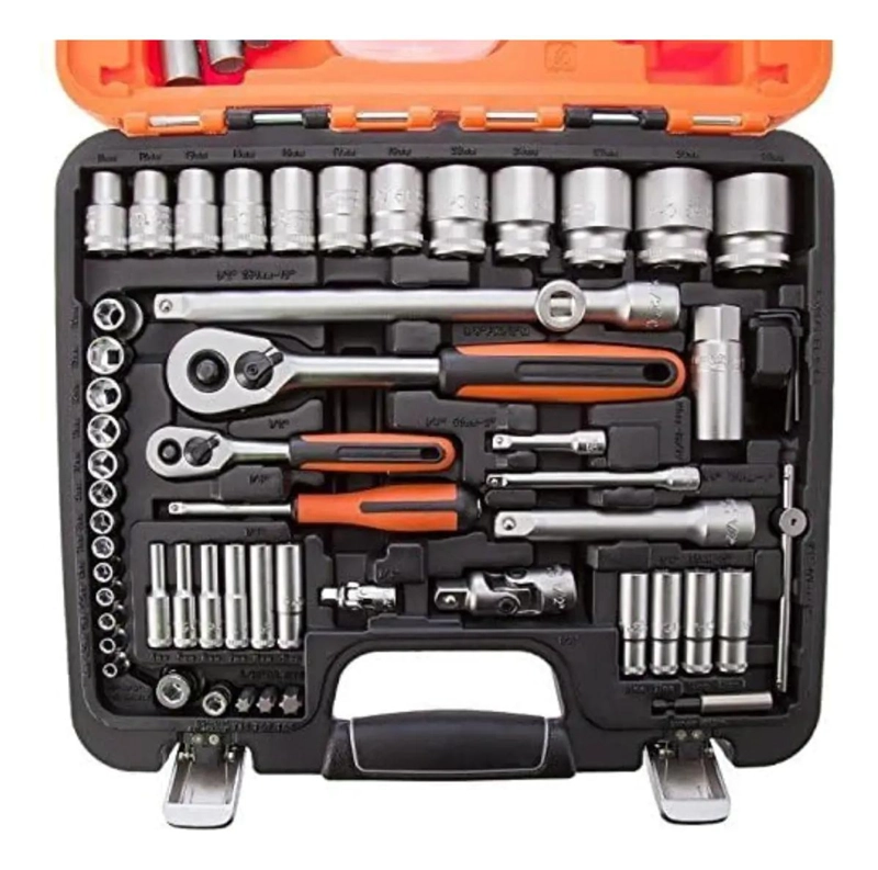 JUEGO DE TUBOS, LLAVES Y ACCESORIOS 91 PIEZAS 1/4'' Y 1/2 - 2