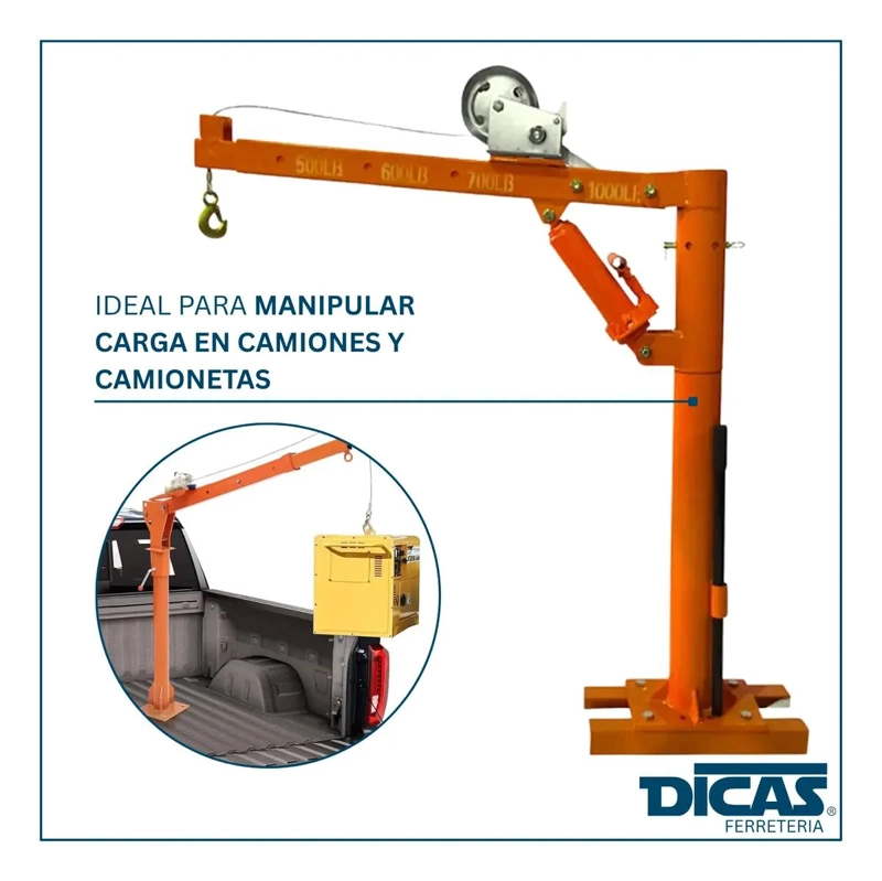 TECLE PLUMA PARA CAMIONETA PICK UP 500 KG - 5