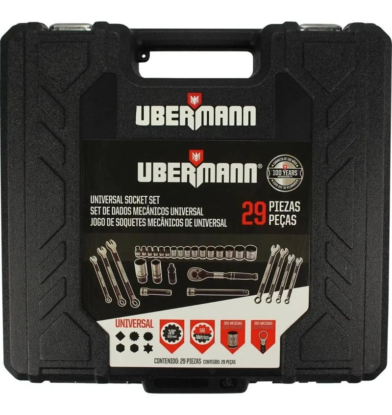 SET DE DADOS Y LLAVES 3/8 CON 29 PIEZAS - 2