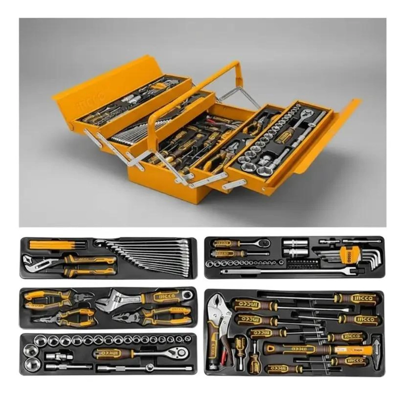SET INDUSTRIAL DE HERRAMIENTAS CON CAJA METALICA 108 PIEZ - 3