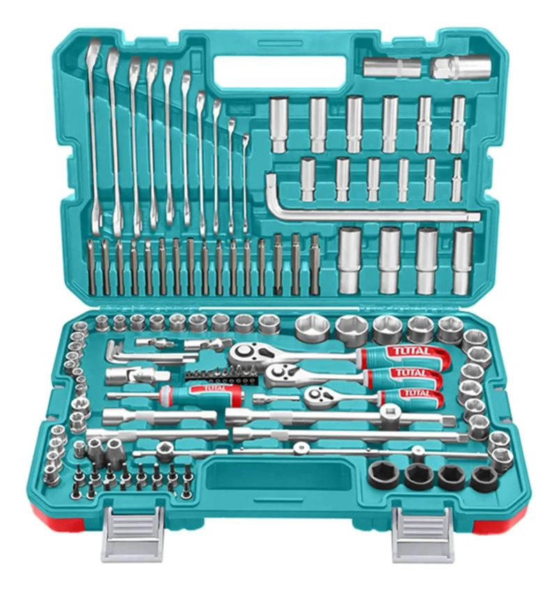 KIT JUEGO DADOS CHICHARRA 1/4, 3/8, 1/2 CON 139 PIEZAS - 1