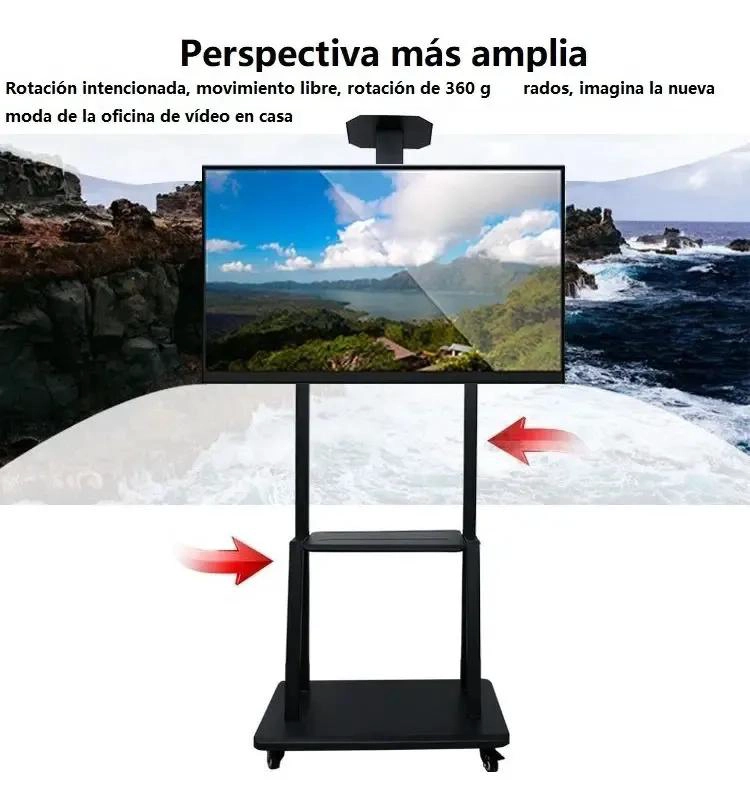 SOPORTE MOVIL PARA TV DE 32 A 70 PULGADAS CON RUEDAS - 3