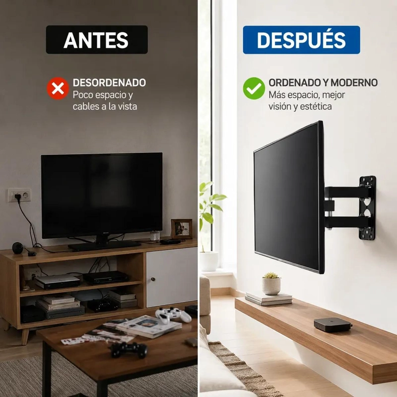 SOPORTE DE PARED ARTICULADO PARA TV 17-42 PULGADAS - 2