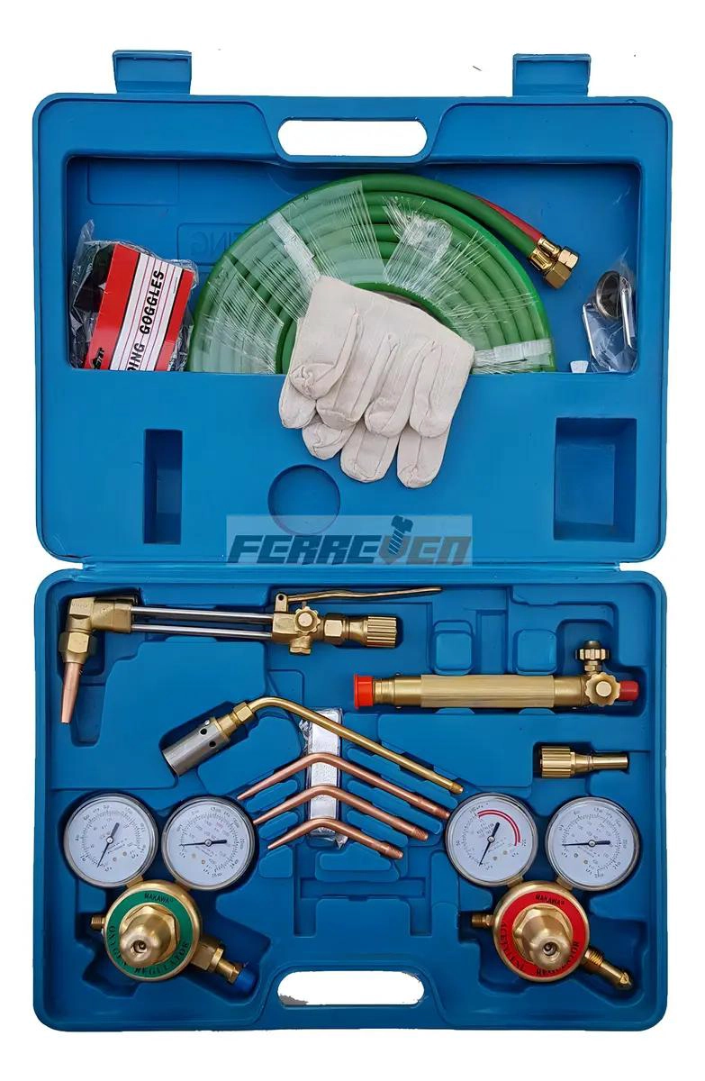 EQUIPO INDUSTRIAL DE OXICORTE COMPLETO 17 PIEZAS - 2