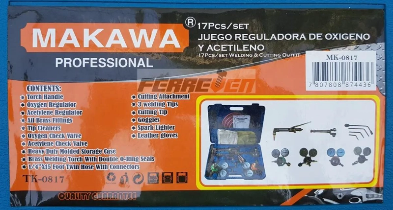 EQUIPO INDUSTRIAL DE OXICORTE COMPLETO 17 PIEZAS - 3