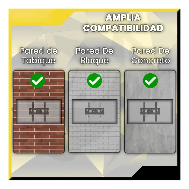 SOPORTE DE PARED PARA TV 40-85' CAPACIDAD 75KG - 3